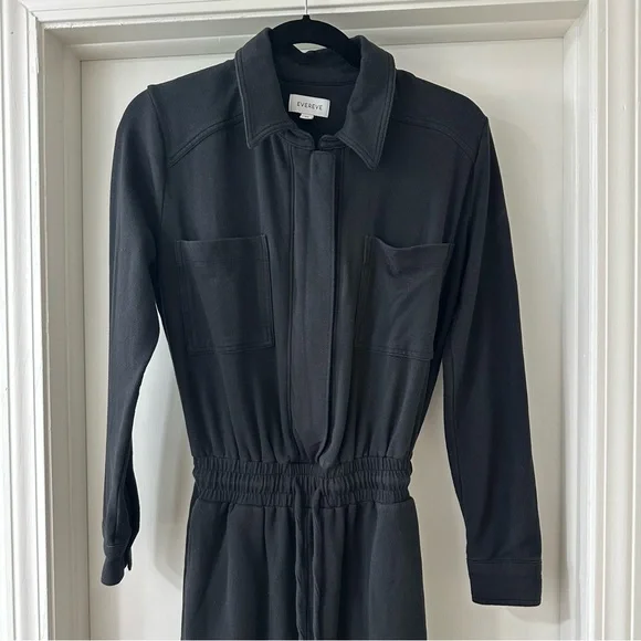 Evereve Myra Black Long Sleeve Jumpsuit, Size XS - Picture 3 of 12